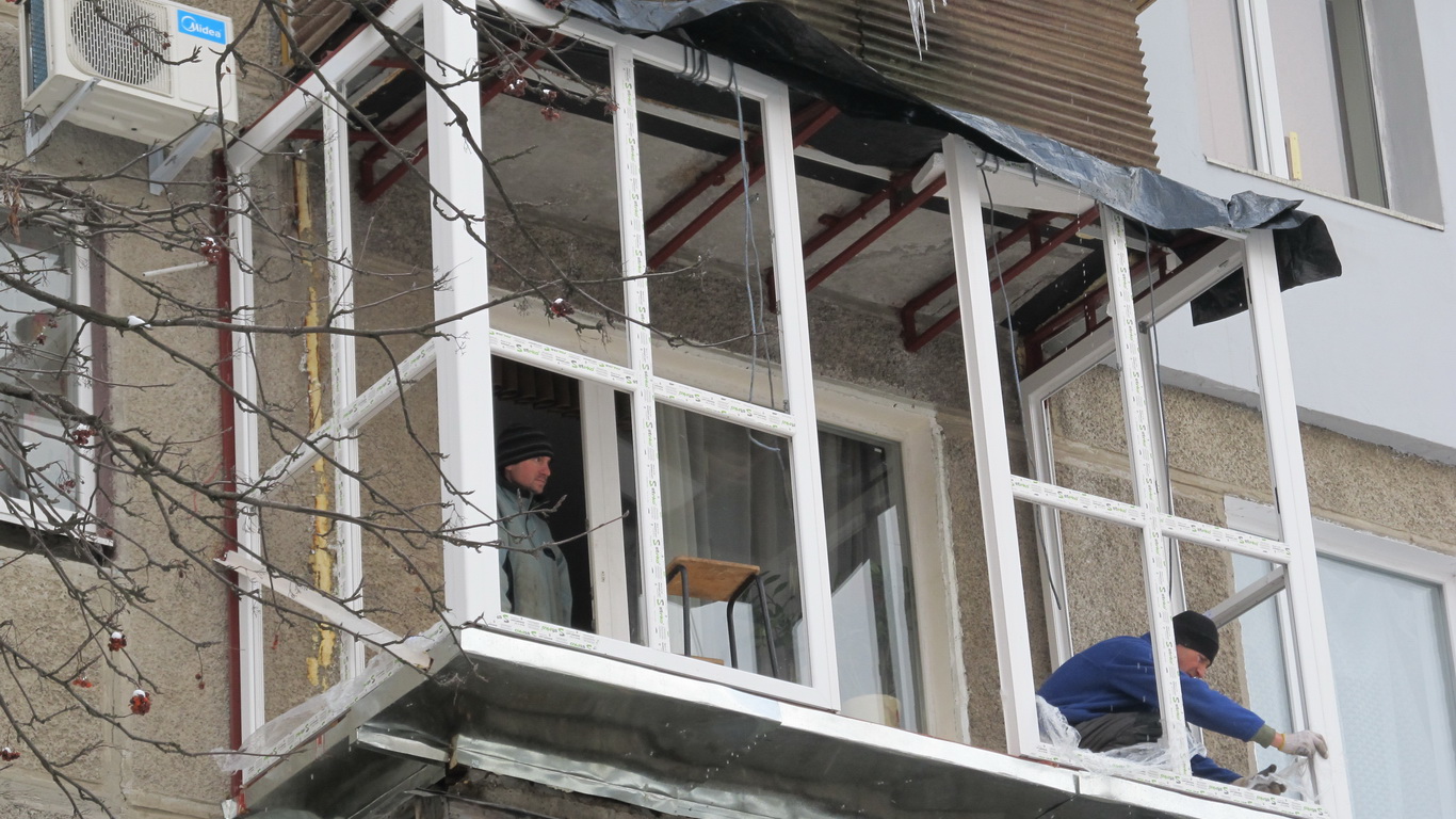 Французький балкон з енергозберігаючими склопакетами, Кривий Ріг